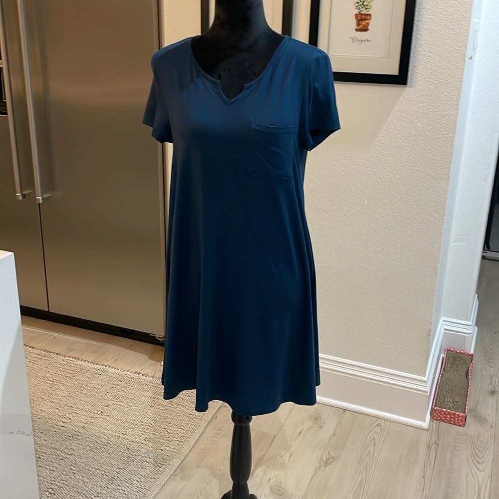 Love fire navy T-shirt dress